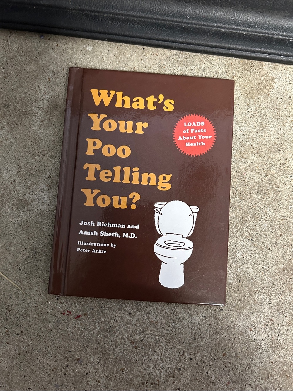 What's Your Poo Telling You? Hardcover Book - Brown & Yellow